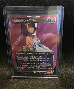 Yuna, Hope of Spira (Borderless) (Surge Foil) MTG Final Fantasy #549 - Image 1