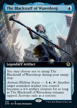 The Blackstaff of Waterdeep (Extended Art) -Foil Medium Play MTG - Image 1
