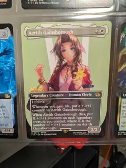 MTG Aerith Gainsborough 374 Borderless - FINAL FANTASY #374 US SELLER - Image 1