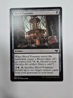 Blood Fountain Innistrad: Crimson Vow Regular Mtg Magic The Gathering - Image 1