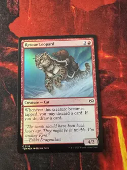 MTG - Rescue Leopard - TDM - 0116 - Foil - Image 1
