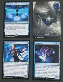 MtG Blue Lot - EoE 4 Cards - Starwinder, Starfield Vocalist, And 2 More - Image 1