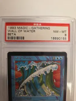 Wall of Water Beta MTG NM PSA 8 Magic The Gathering MTG Vintage 1993 - Image 2