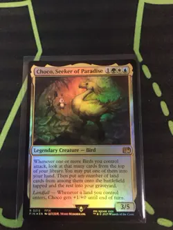 MTG Magic The Gathering Choco, Seeker Of Paradise Foil FIN Rare Final Fantasy - Image 1