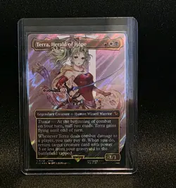 Terra, Herald of Hope (Borderless) (Surge Foil) MTG Final Fantasy #212 - Image 1