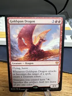 MTG Kaldheim GOLDSPAN DRAGON 139/285 M #253 - Image 1