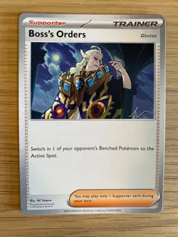2024 Pokemon TCG Boss's Orders Trainer Card Ghetsis NM - World Championships - Image 1