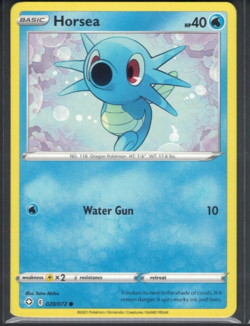 Pokemon Shining Fates Horsea 20/72 Common LP - Image 1