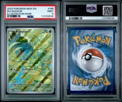 2023 Pokemon Bulbasaur Illustration Rare #166/165 Scarlet & Violet 151 PSA 9 - Image 1
