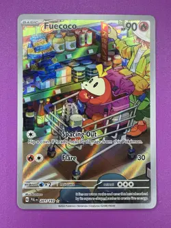 Fuecoco 201/193 Sv02: Paldea Evolved ILLUSTRATION RARE Mint NM Pokemon TCG - Image 1