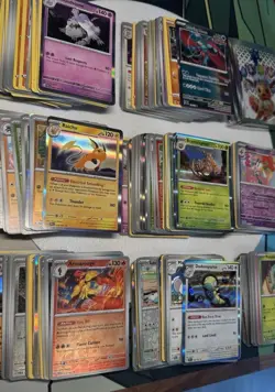 Pokemon TCG Deck Building Bulk lot of 500+ cards w/ Prismatic Evolutions Sleeves - Image 2