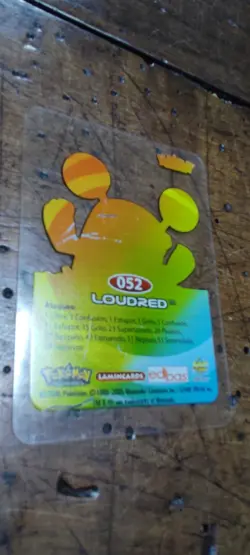 Loudred 052 Pokemon Lamincards Edibas - ESP - Poor - Image 2