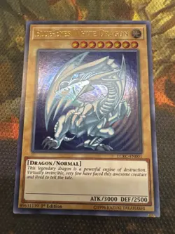 YUGIOH MISPRINT Blue-Eyes White Dragon LCKC-EN001 Ultra Rare 1st Edition NM - Image 1
