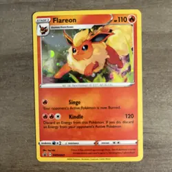 2020 Flareon COSMOS HOLO Black Star Promo card SWSH041 Pokemon SWSH NM - Image 1