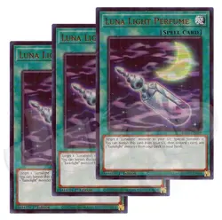 Yugioh - Luna Light Perfume x 3 - 1st Edition Ultra Rare NM - Free Holo Card - Image 1