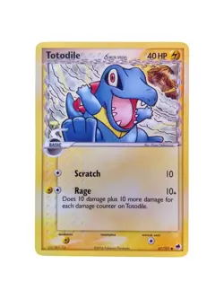 Pokemon Card Totodile 67/101 EX Dragon Frontiers Common - Image 1