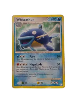 Whiscash - 40/123 Rare Diamond & Pearl Mysterious Treasures Pokemon Card - Image 1