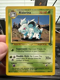 1999 Pokemon Base Set Jungle Nidorina Card #40/64 - Image 1