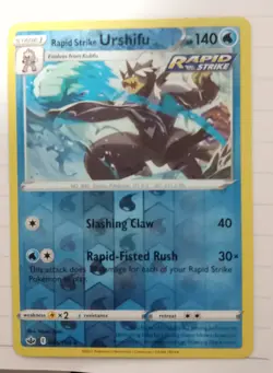 Rapid Strike Urshifu Reverse Holo Pokemon Card - Image 1
