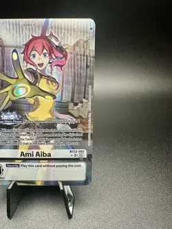 Digimon Card Game Ami Aiba BT22-093 SR Alt Art Cyber Eden AUC - Image 3