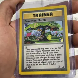 Pokemon Neo Genesis Trainer Pokemon March Card 102/111 1ST EDITION NM TCG WOTC - Image 2