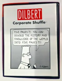 Dilbert Corporate Shuffle Card Game by Wizards Of The Coast Exterior Box Issues - Image 4