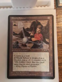 Shield Sphere Alliances MTG Magic the Gathering Regular Card - Image 1
