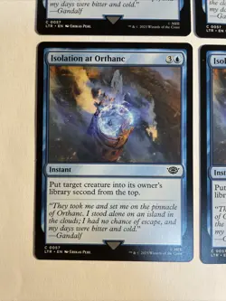 4x Mtg Lord Of The Rings Isolation At Orthanc NM Magic The Gathering - Image 2