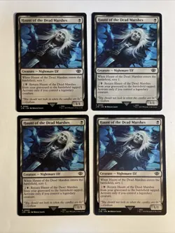4x Mtg Lord Of The Rings Haunt Of The Dead Marshes NM Magic The Gathering - Image 1