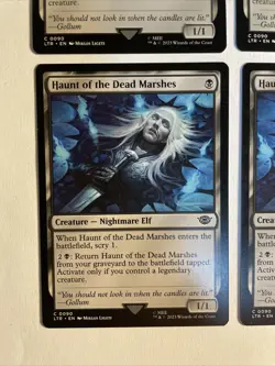 4x Mtg Lord Of The Rings Haunt Of The Dead Marshes NM Magic The Gathering - Image 2
