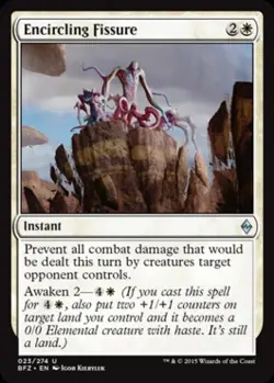 Encircling Fissure -Foil Medium Play MTG Battle for Zendikar - Image 1
