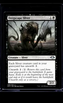 2019 MTG Magic The Gathering MH1 Modern Horizons #88 Dregscape Sliver - Image 1