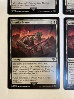 4x Mtg Lord Of The Rings Mordor Muster NM Magic The Gathering - Image 2