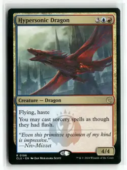 Hypersonic Dragon 0196 Ravnica: Clue Edition CLU MTG Magic - Image 1