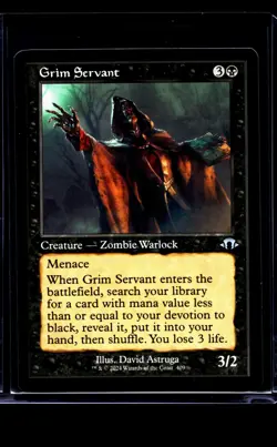 2024 MTG Magic The Gathering MH3 Modern Horizons 3 Retro Frame #409 Grim Servant - Image 1