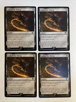 4x Mtg Lord Of The Rings Lash Of The Balrog NM Magic The Gathering - Image 1