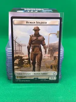 Human Soldier 0003 / Settlement 0008 - Universes Beyond: Fallout - PIP - MTG - Image 2