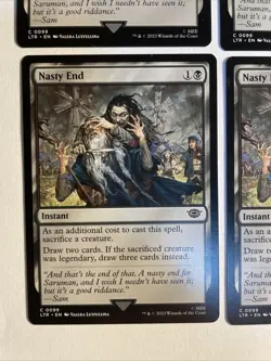 4x Mtg Lord Of The Rings Nasty End NM Magic The Gathering - Image 2