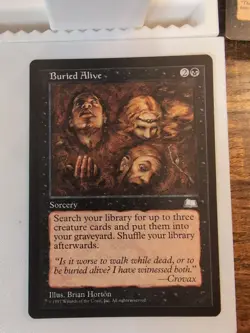 Weatherlight MTG Magic the Gathering Buried Alive Card - Image 1