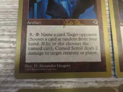 4x Cursed Scroll - World Championship Deck WCD - NM/EX - English - MTG - Image 2