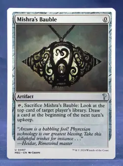 Mishra's Bauble (White Border) - MTG - Mystery Booster 2 - Excellent NM - Image 1