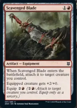 Scavenged Blade -Foil Medium Play MTG Zendikar Rising - Image 1