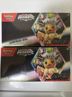 Pokemon TCG Scarlet & Violet Prismatic Evolutions Surprise Box Sealed Lot Of 2 - Image 1