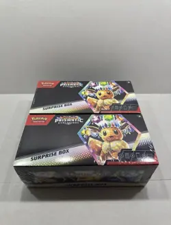 Pokemon TCG Scarlet & Violet Prismatic Evolutions Surprise Box Sealed Lot Of 2 - Image 1