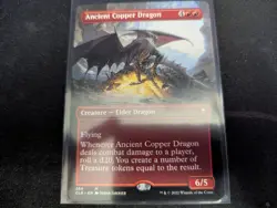 MTG Magic the Gathering Ancient Copper Dragon Borderless CLB! - Image 1