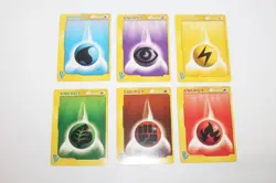 Pokemon 2001 Japanese TCG VS E-Series Complete Energy Cards Set of 6 - NICE! - Image 2
