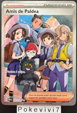 Carte Pokemon AMIS DE PALDEA 137/131 Full Art FA EV8.5 PRE FR NEUF - Image 1
