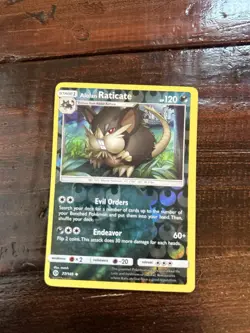 Reverse Holo Alolan Raticate 77/149 Uncommon SM Base Set Pokemon TCG - Image 1