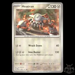 Heatran (Master Ball) #068/131 Prismatic Evolutions NM/Near Mint Pokemon 2025 - Image 1