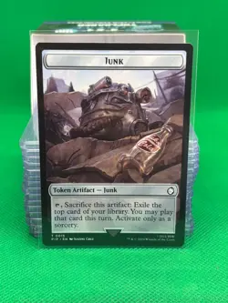 Squirrel 0009 / Junk 0015 Token - Universes Beyond: Fallout - PIP - MTG - Image 2